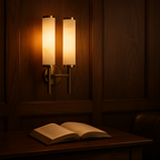 AlabasterGlow | Elegant Contemporary Dual-Column Wall Sconce Light 2