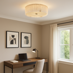 AlabasterGlow | Elegant Sculptural Flush Mount Ceiling Light 6