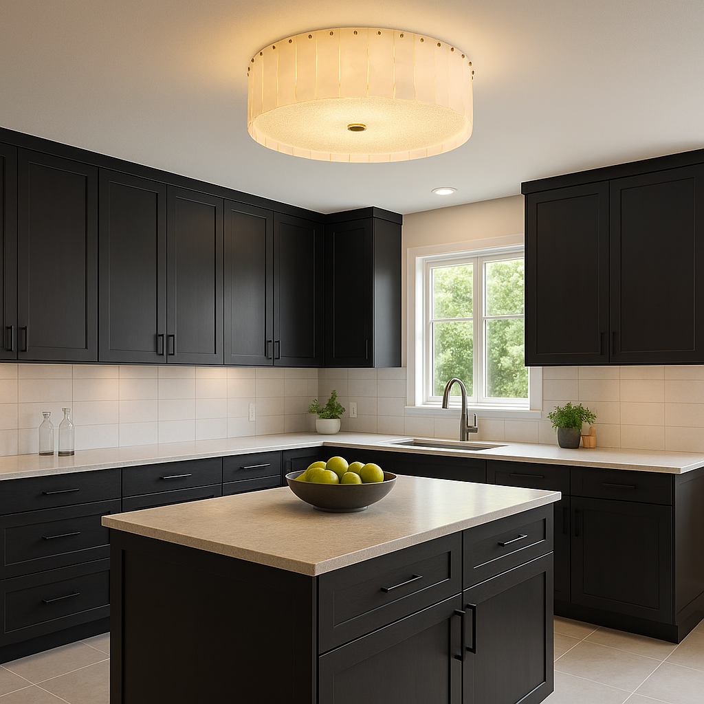 AlabasterGlow | Elegant Sculptural Flush Mount Ceiling Light 7