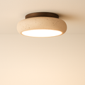 AlbaStone | Elegant Softly Rounded Flush Mount Ceiling Light Fixture 0