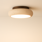 AlbaStone | Elegant Softly Rounded Flush Mount Ceiling Light Fixture 0