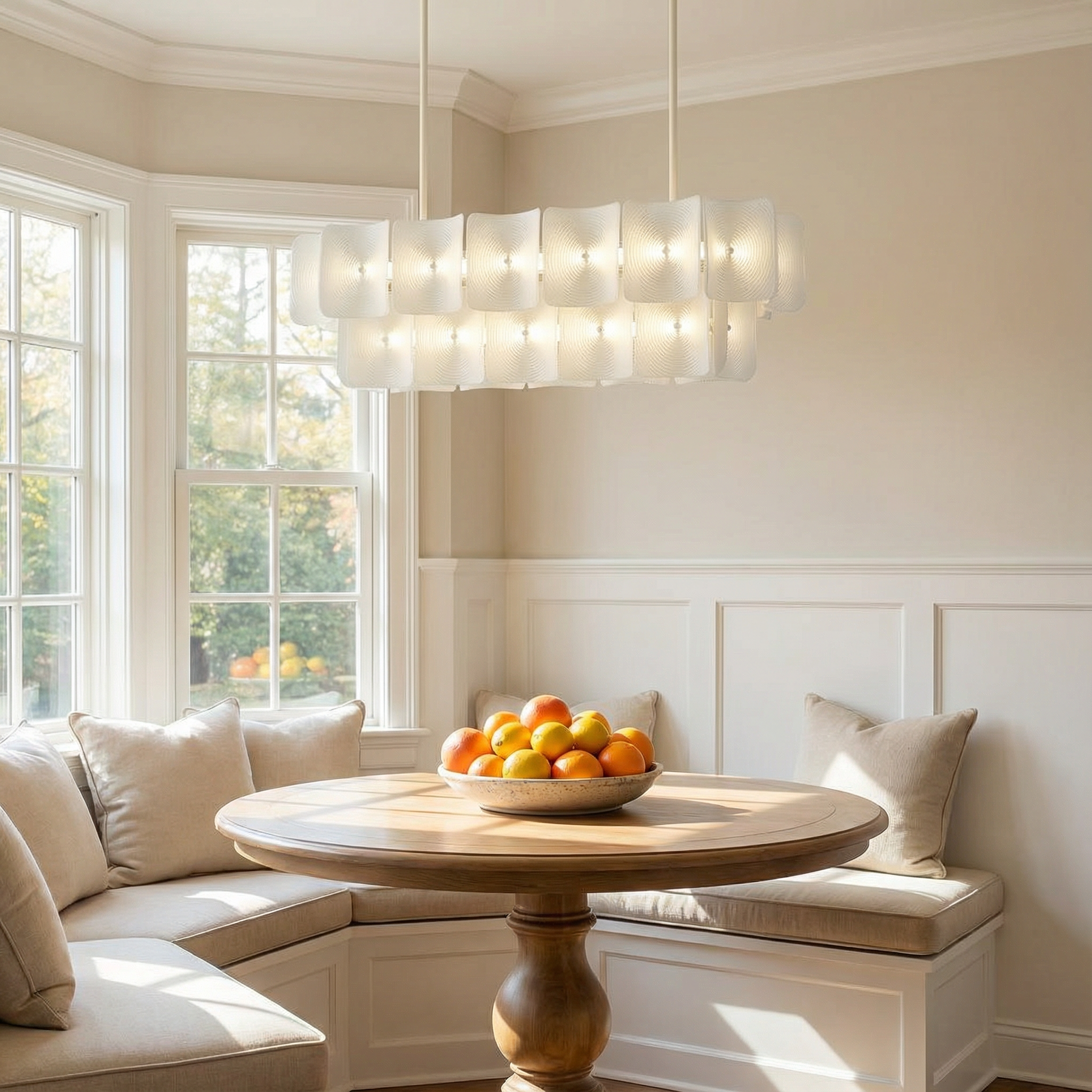 AleraGlow | Serene Modern Acrylic Dining Room Chandelier Light 2