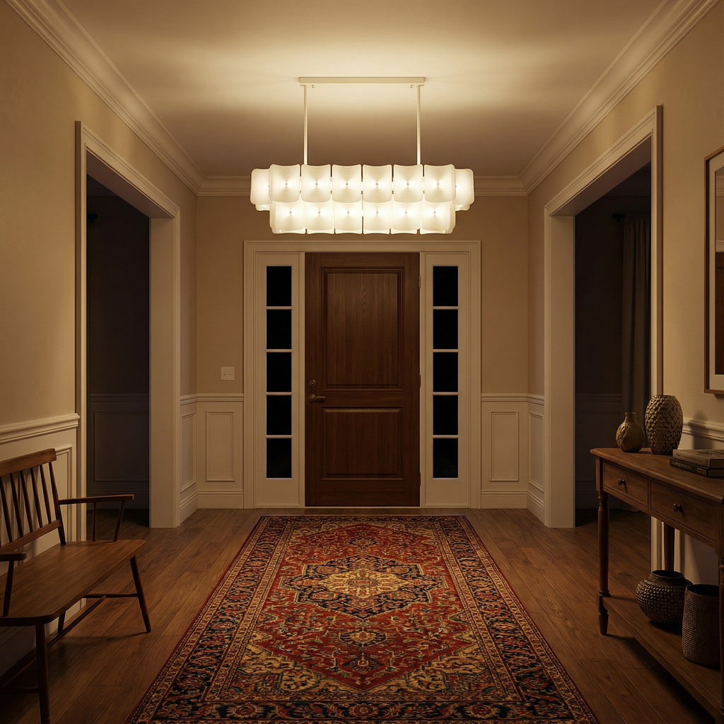 AleraGlow | Serene Modern Acrylic Dining Room Chandelier Light 7