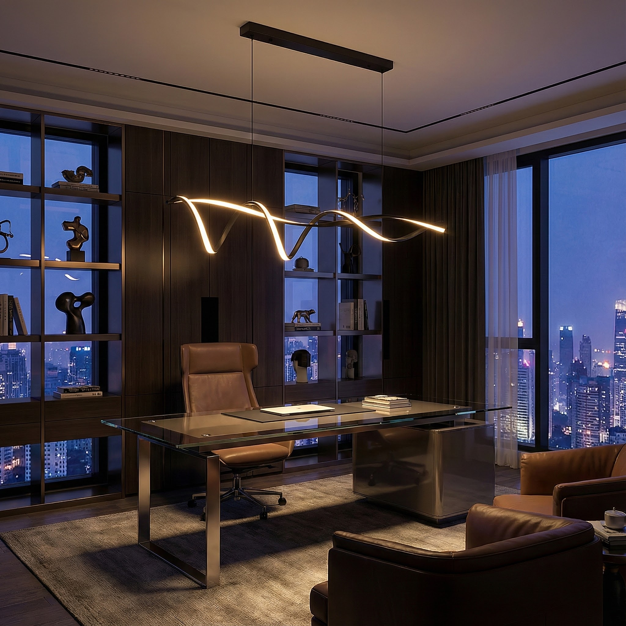 BlissWave | Stylish Modern LED Overhead Light Fixture for Ceiling 2