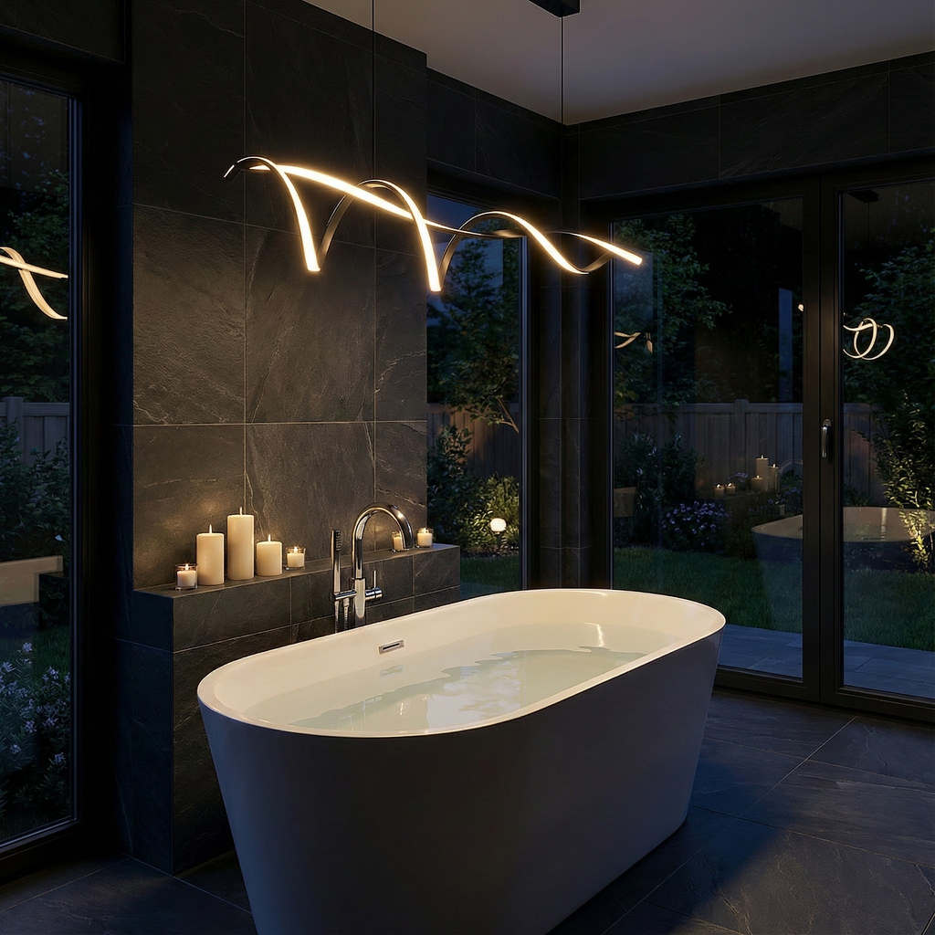 BlissWave | Stylish Modern LED Overhead Light Fixture for Ceiling 5