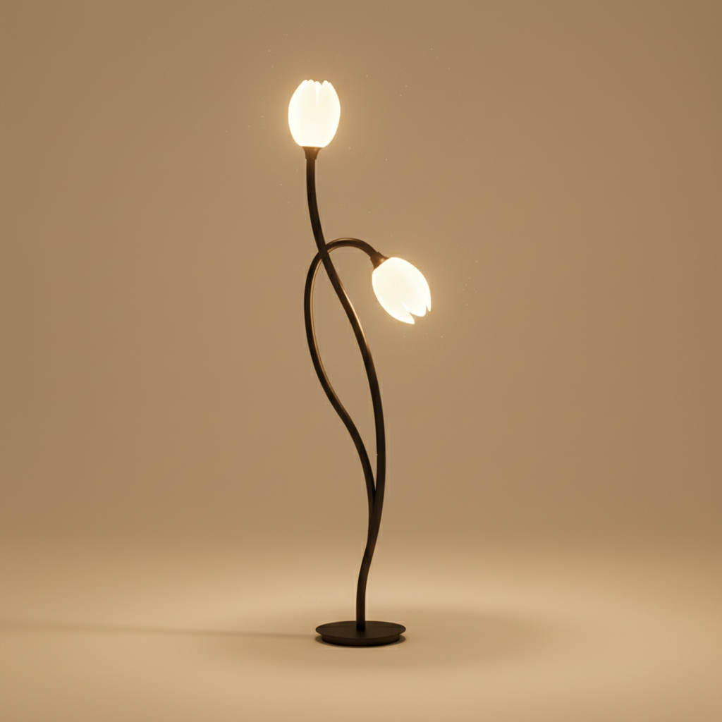 BotanicaGlow | Elegant Modern Table Lamp for Living Room or Bedroom 0