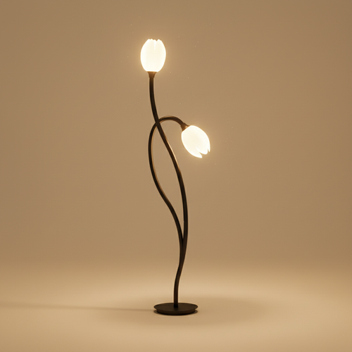 BotanicaGlow | Elegant Modern Table Lamp for Living Room or Bedroom 0