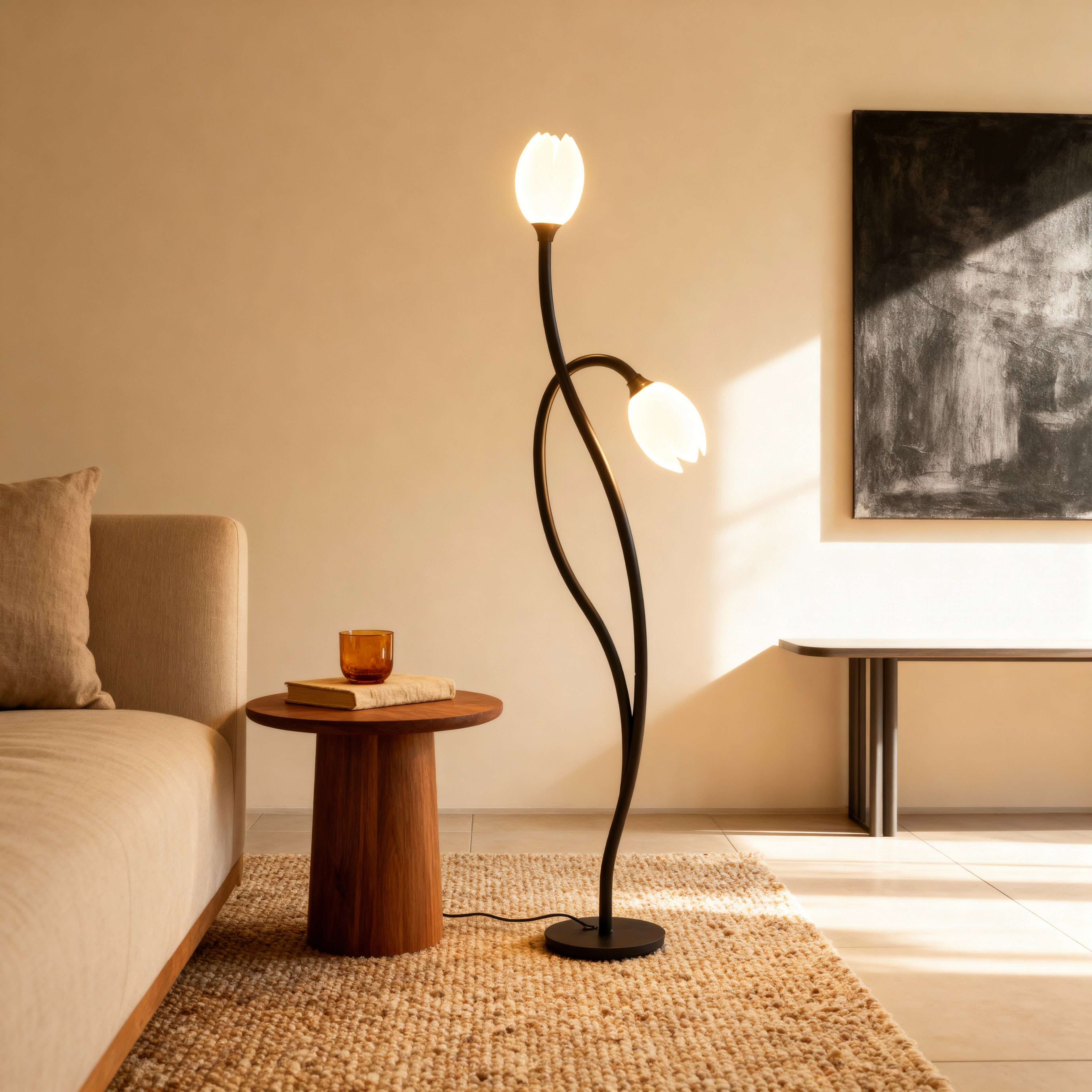 BotanicaGlow | Elegant Modern Table Lamp for Living Room or Bedroom 6