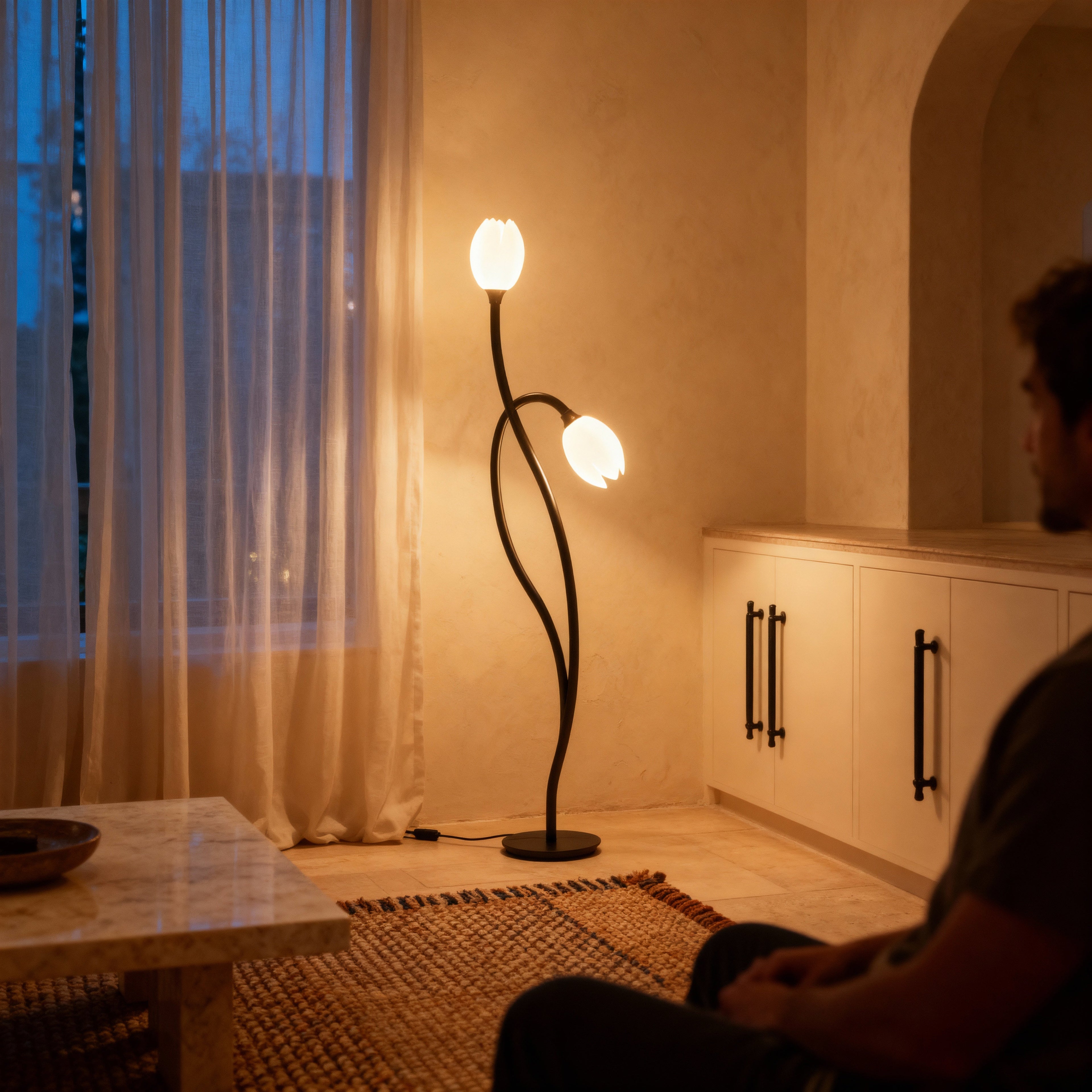 BotanicaGlow | Elegant Modern Table Lamp for Living Room or Bedroom 7