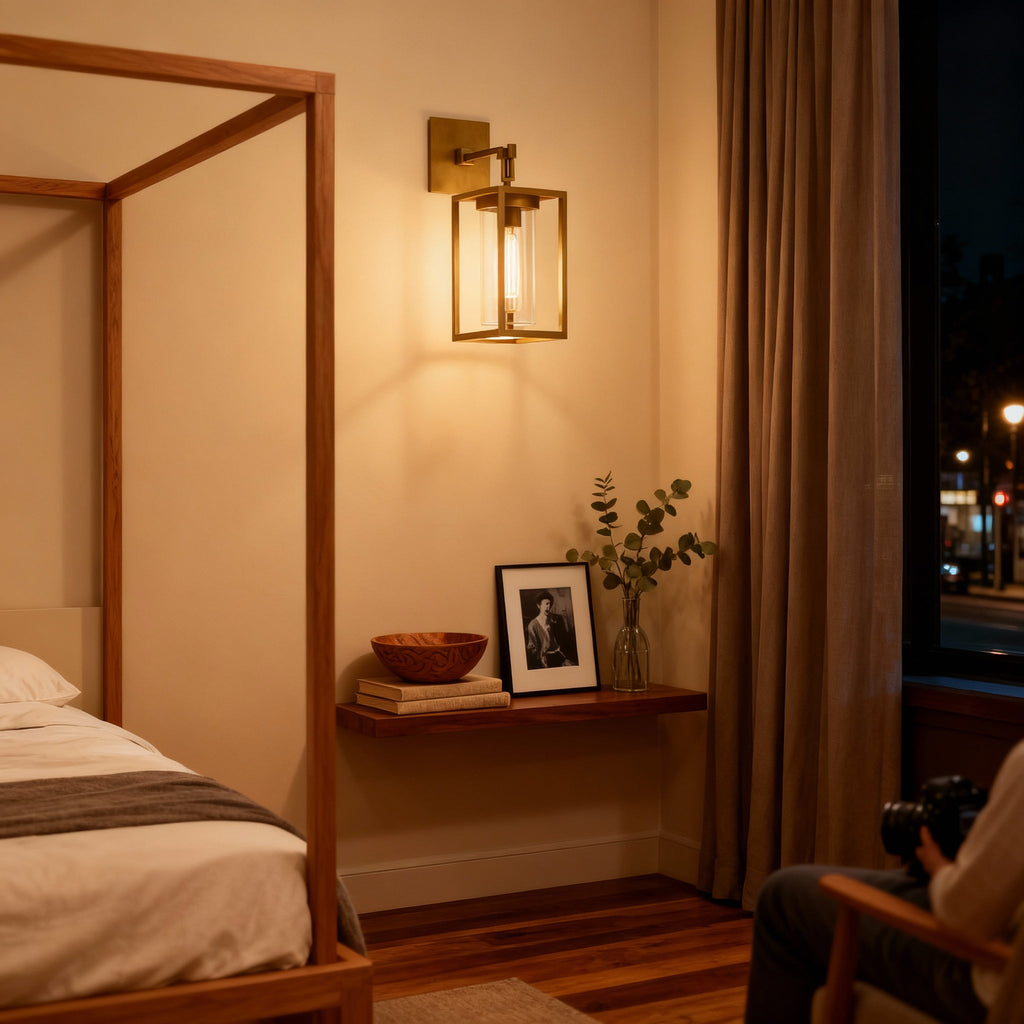 BrassAura | Elegant Modern Dimmable LED Wall Sconce Lighting 7