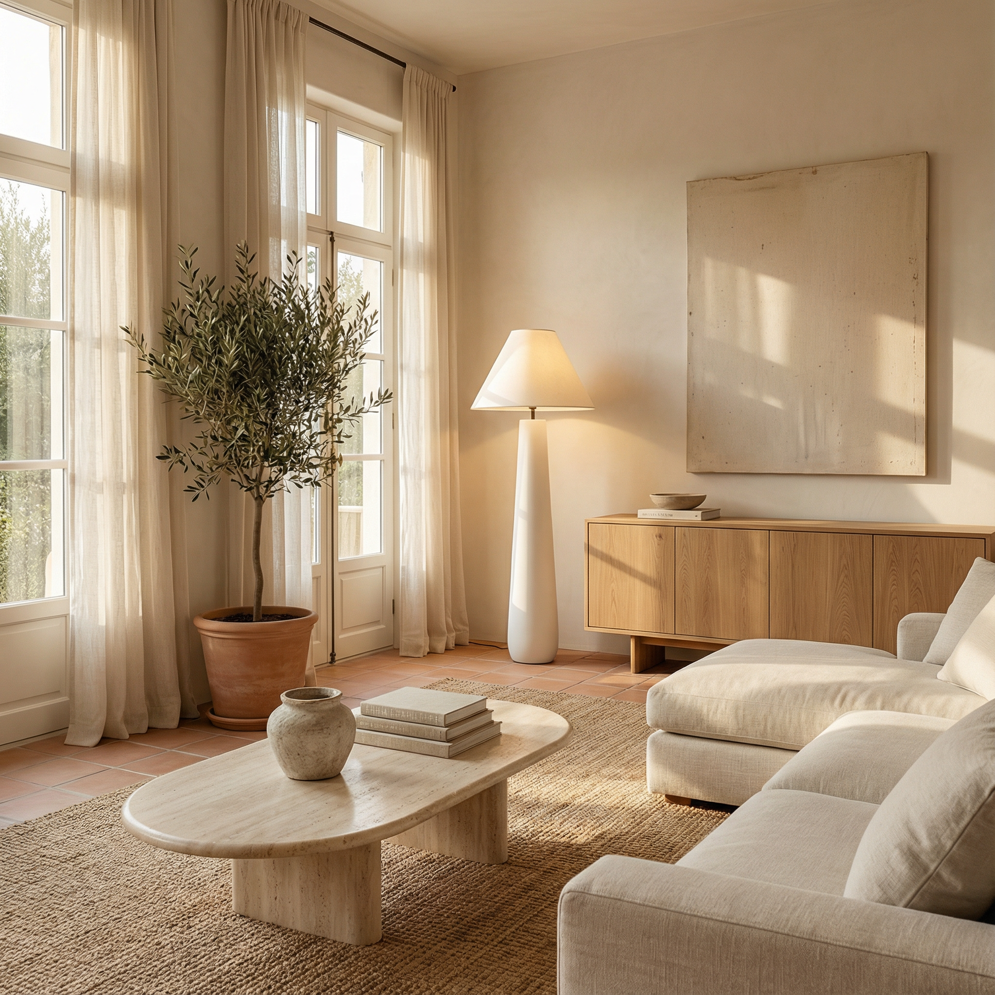 Brevi | Modern Minimalist Resin Standing Floor Lamp for Living Room 3