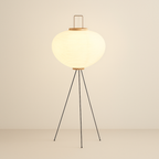 CadeLight | Serene Minimalist Japandi Tripod Floor Lamp for Living Room 0