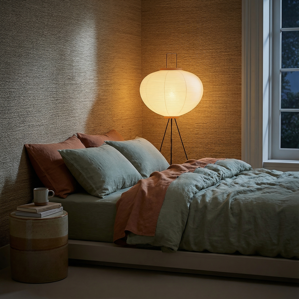 CadeLight | Serene Minimalist Japandi Tripod Floor Lamp for Living Room 2