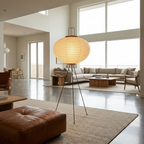 CadeLight | Serene Minimalist Japandi Tripod Floor Lamp for Living Room 3