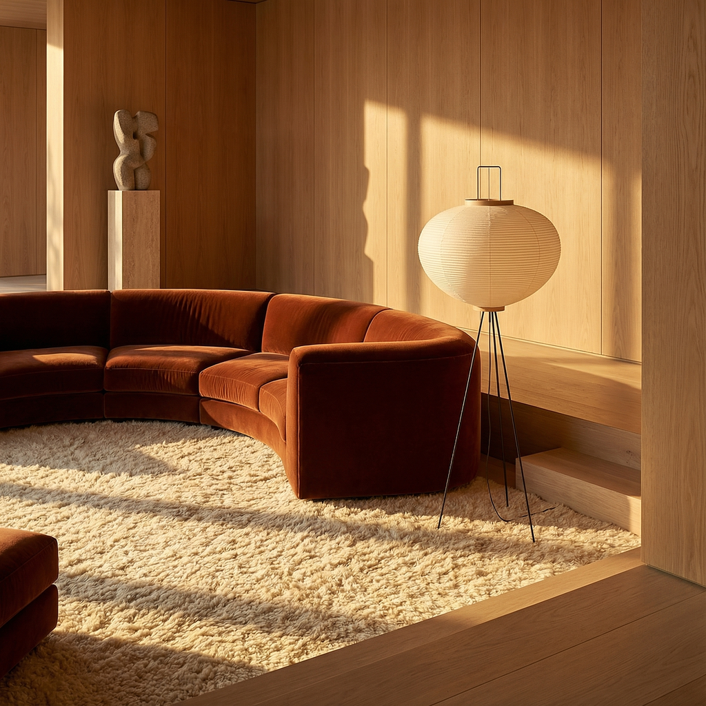 CadeLight | Serene Minimalist Japandi Tripod Floor Lamp for Living Room 5