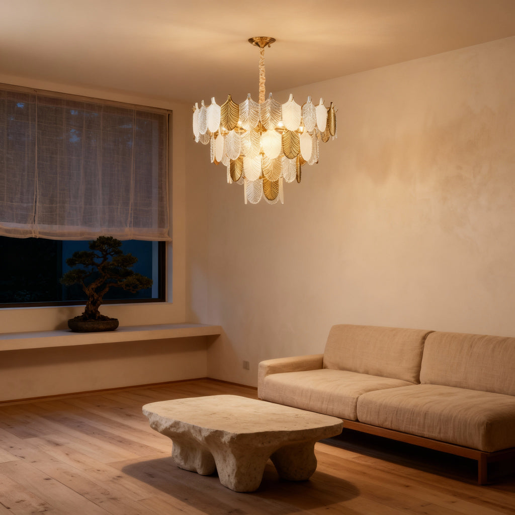 CadenceGlow | Elegant Gold Modern Chandelier Light for Dining Room 5