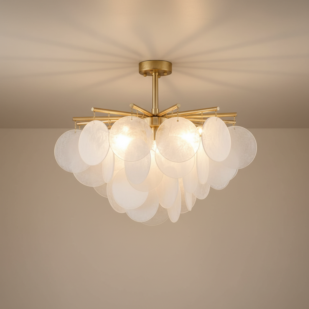 CalaGlow | Elegant Modern Gold Chandelier Light for Dining Room Spaces 0