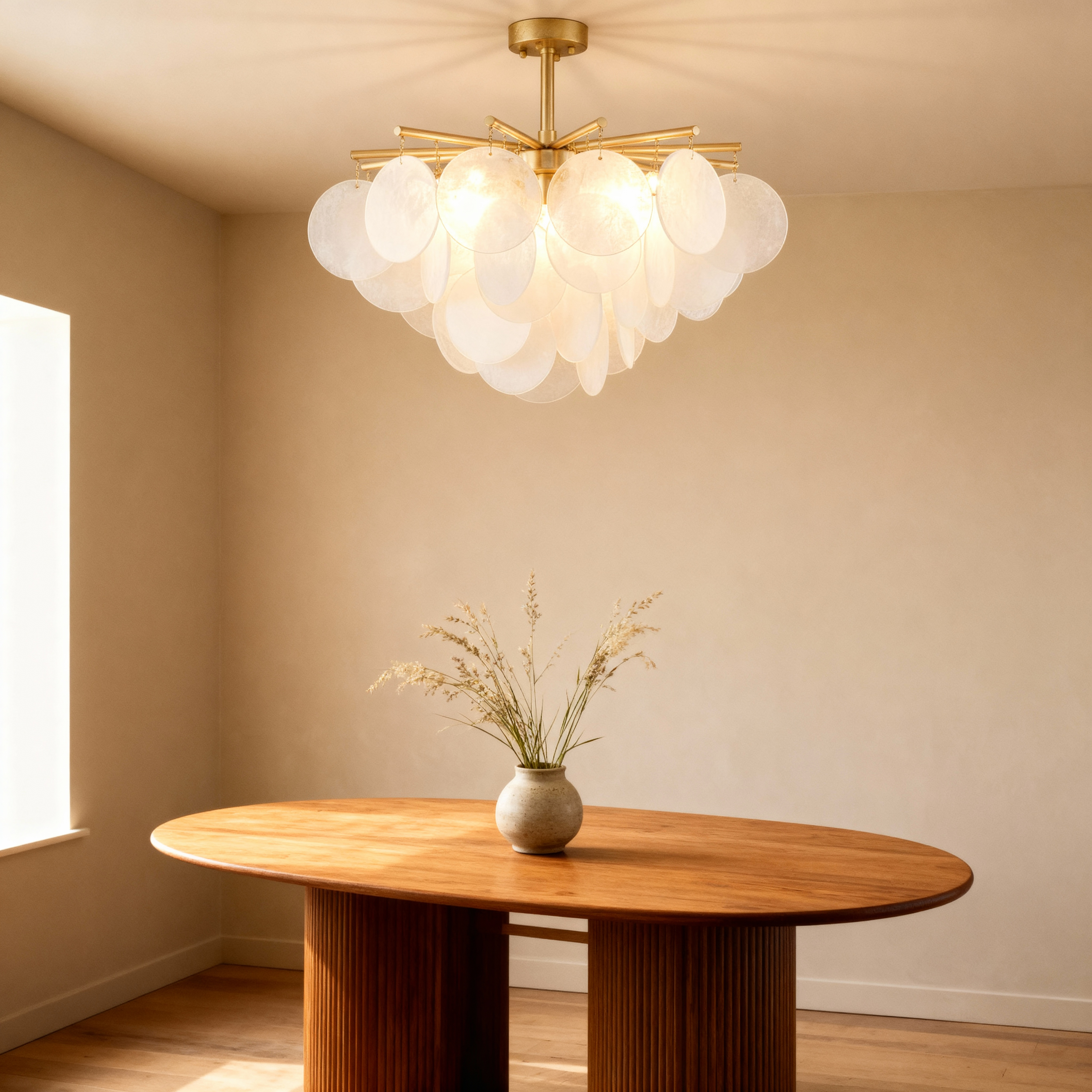 CalaGlow | Elegant Modern Gold Chandelier Light for Dining Room Spaces 2