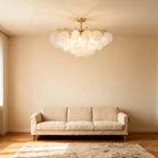 CalaGlow | Elegant Modern Gold Chandelier Light for Dining Room Spaces 4