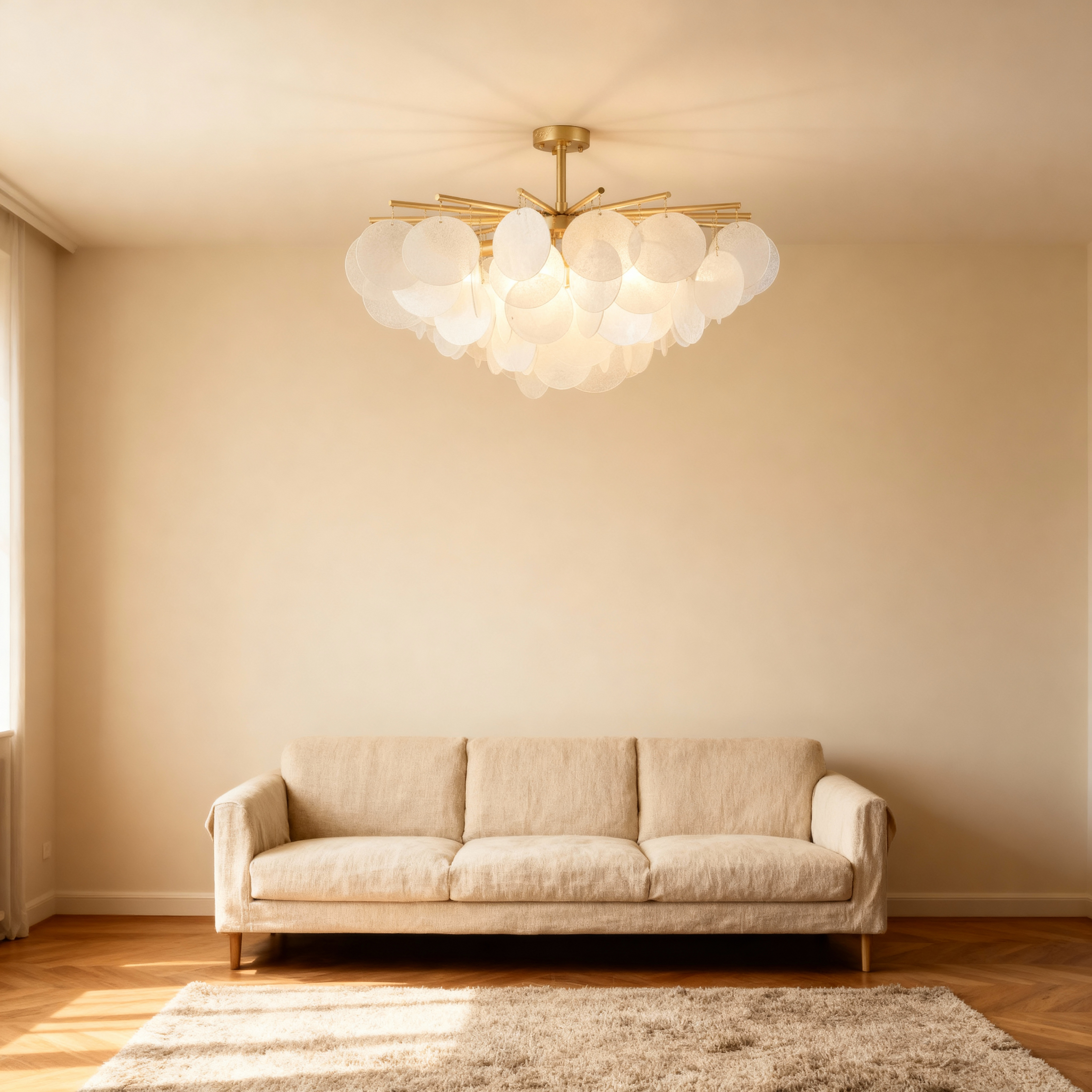 CalaGlow | Elegant Modern Gold Chandelier Light for Dining Room Spaces 4