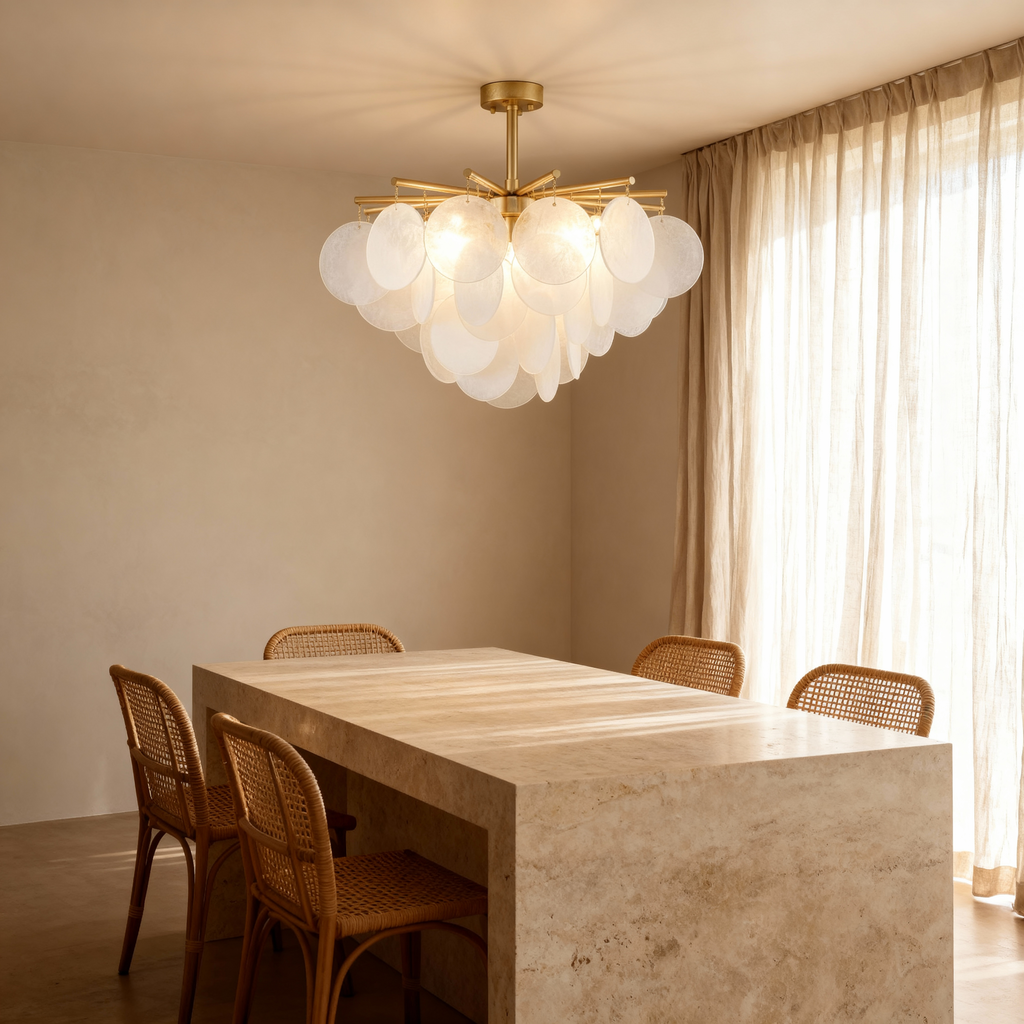 CalaGlow | Elegant Modern Gold Chandelier Light for Dining Room Spaces 7
