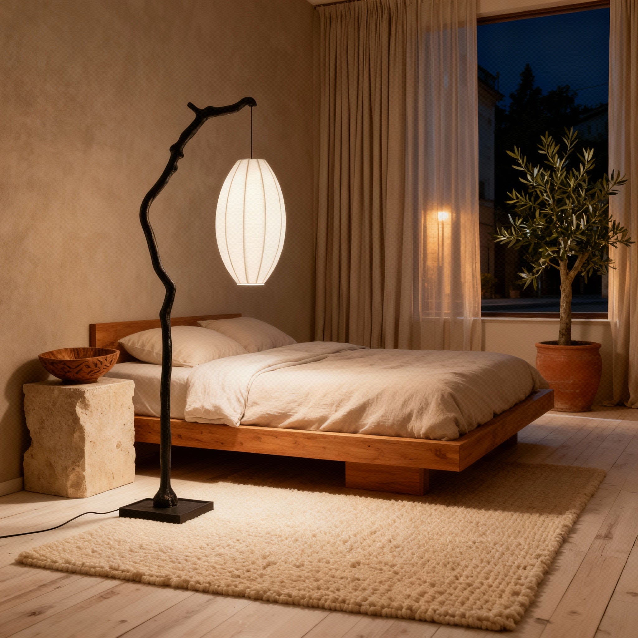 CavonLight | Modern Elegant Japandi Style Floor Lamp for Living Room 1