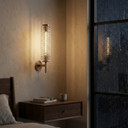 CellaLight | Elegant Modern Brass Wall Sconce with Glass Column 1