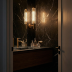 CellaLight | Elegant Modern Brass Wall Sconce with Glass Column 3
