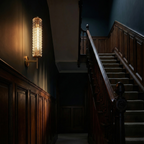 CellaLight | Elegant Modern Brass Wall Sconce with Glass Column 5