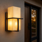 ClairStone | Modern Sleek Outdoor Wall Sconce Light with Marble Finish 3