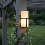 ClairStone | Modern Sleek Outdoor Wall Sconce Light with Marble Finish 6