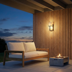 ClairStone | Modern Sleek Outdoor Wall Sconce Light with Marble Finish 7