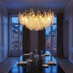 CrystalCascade | Elegant Modern Crystal Chandelier for Dining Room 1