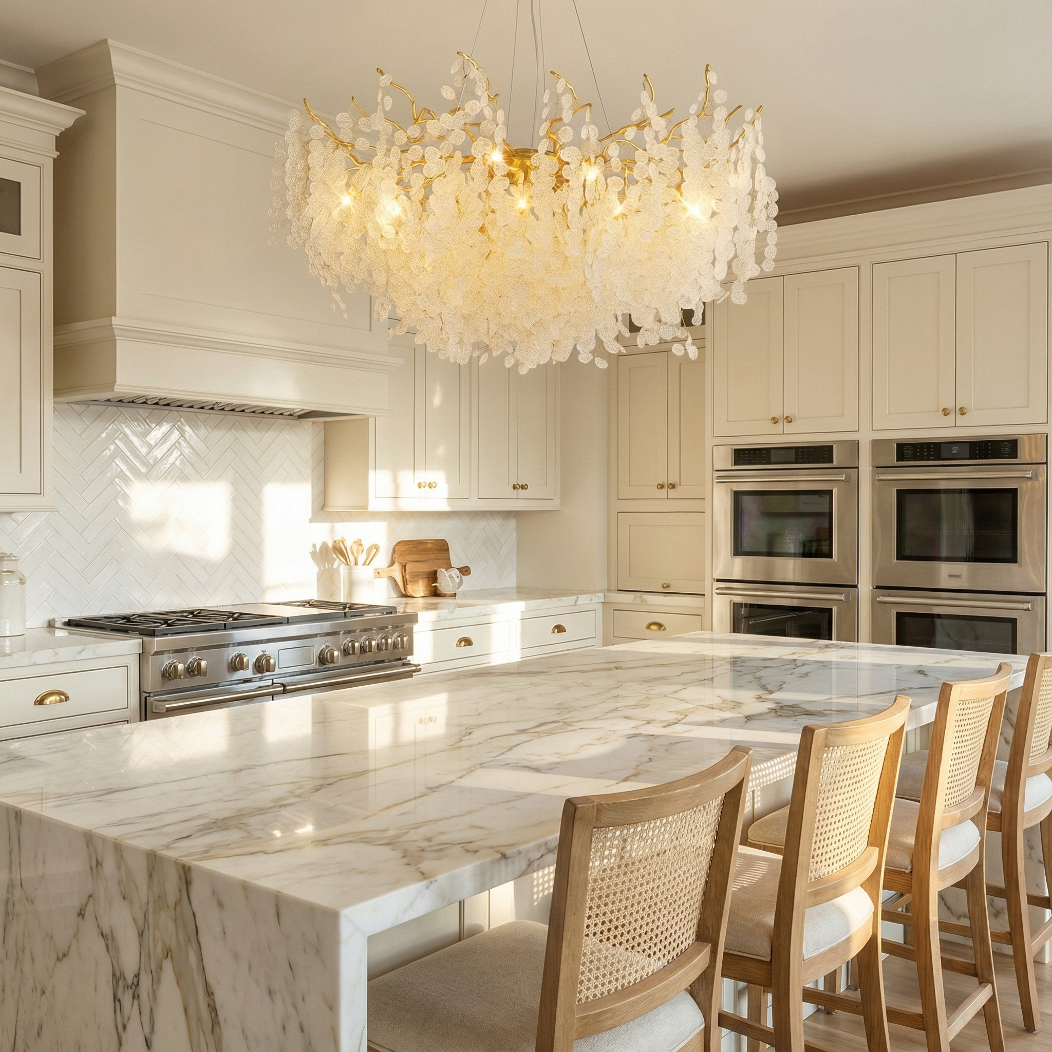 CrystalCascade | Elegant Modern Crystal Chandelier for Dining Room 4