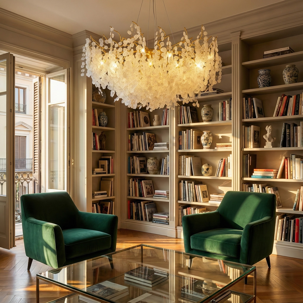 CrystalCascade | Elegant Modern Crystal Chandelier for Dining Room 5