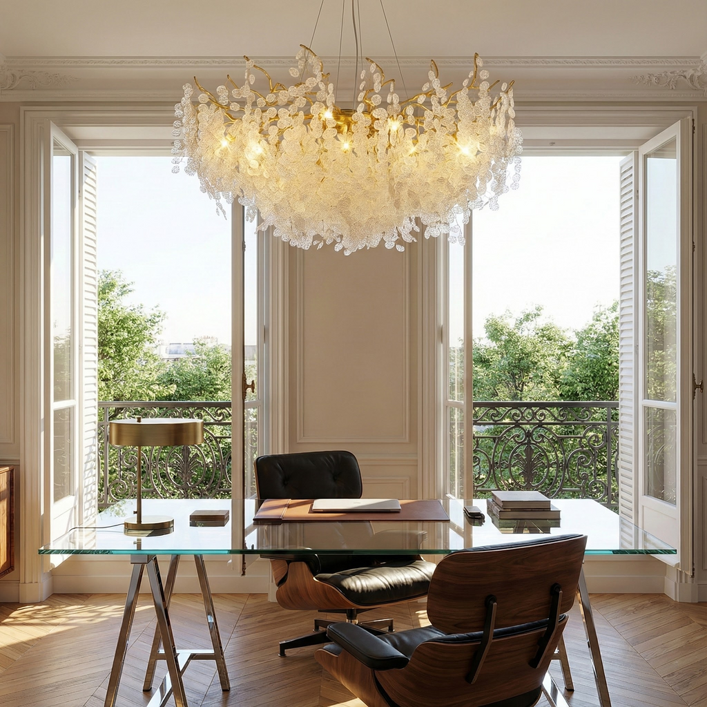 CrystalCascade | Elegant Modern Crystal Chandelier for Dining Room 7