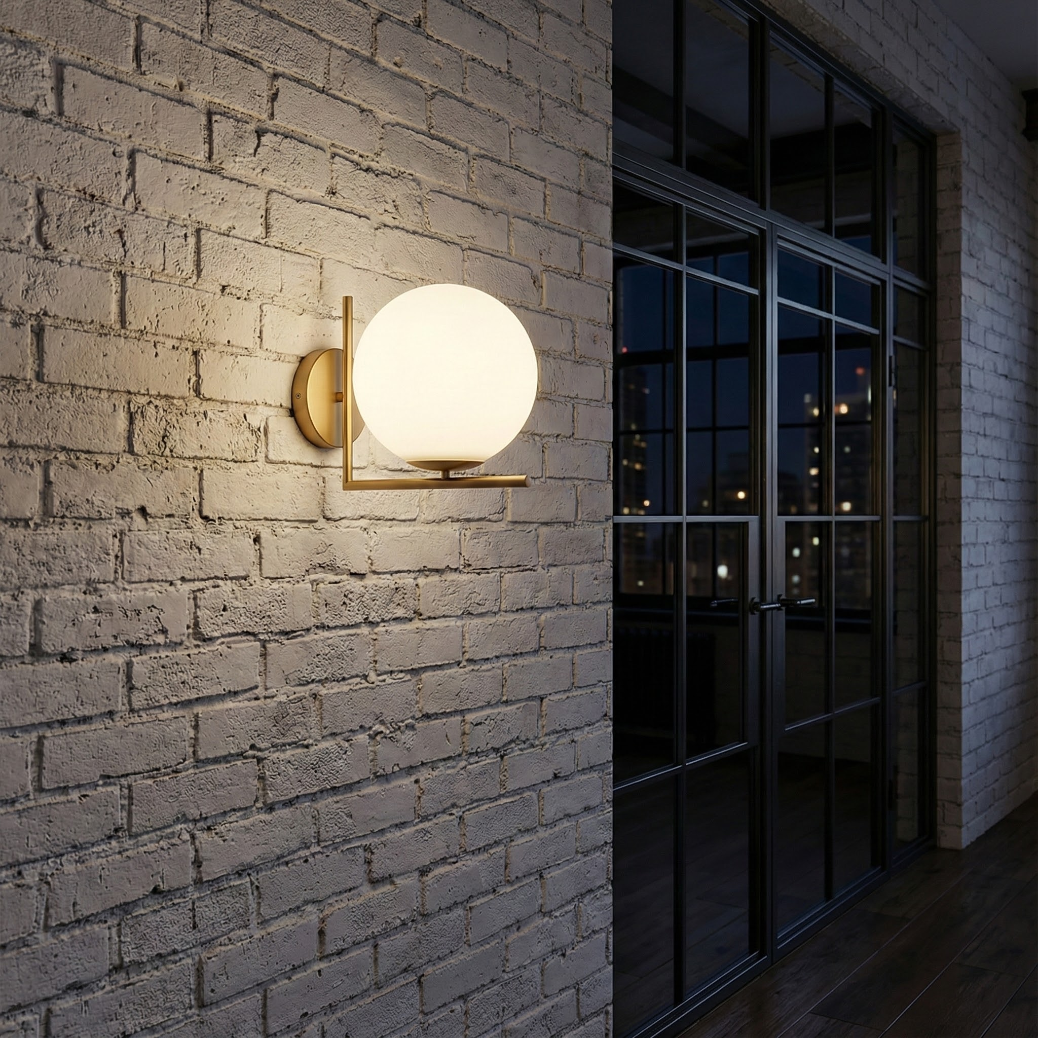 Dara | Modern Elegant Wall Sconce Lighting with Frosted Globe Design 4