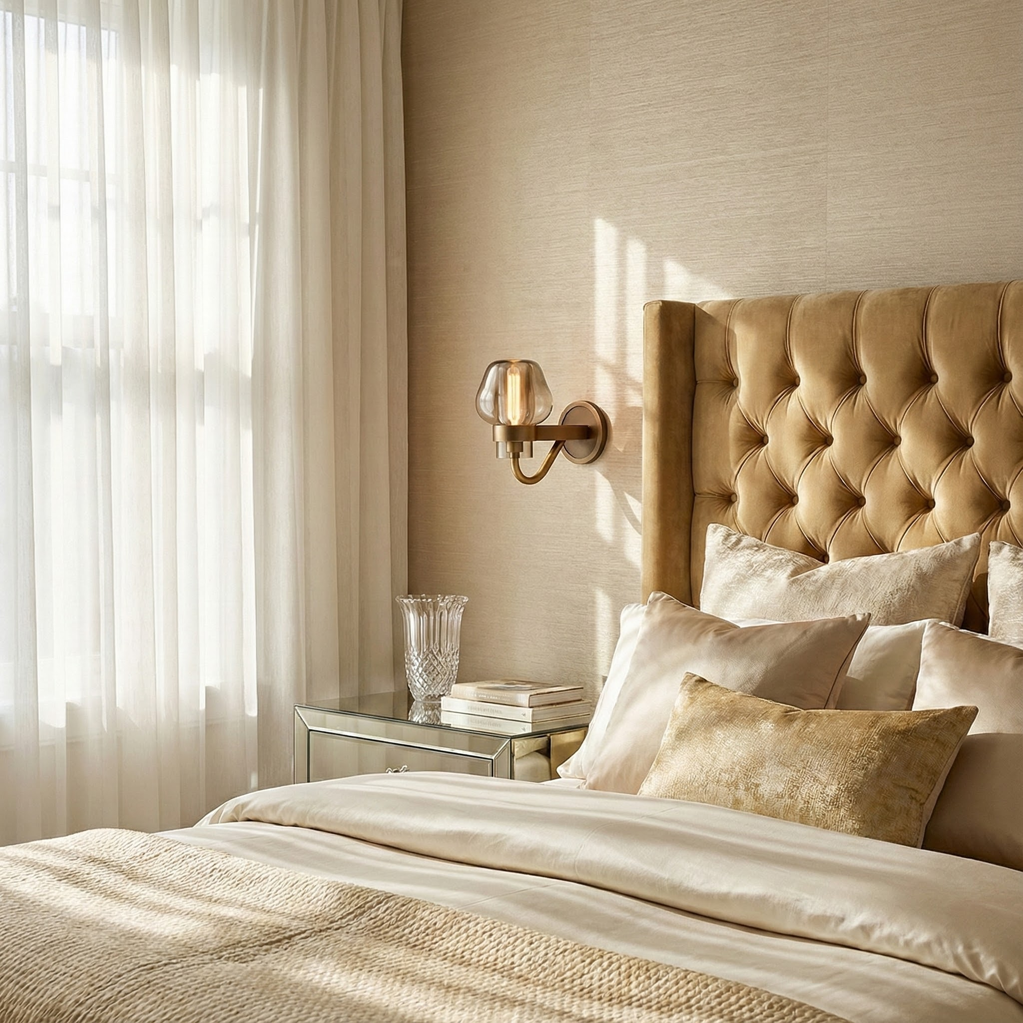 ElysiumGlow | Elegant Modern Crystal Wall Sconce Lighting Fixture 4