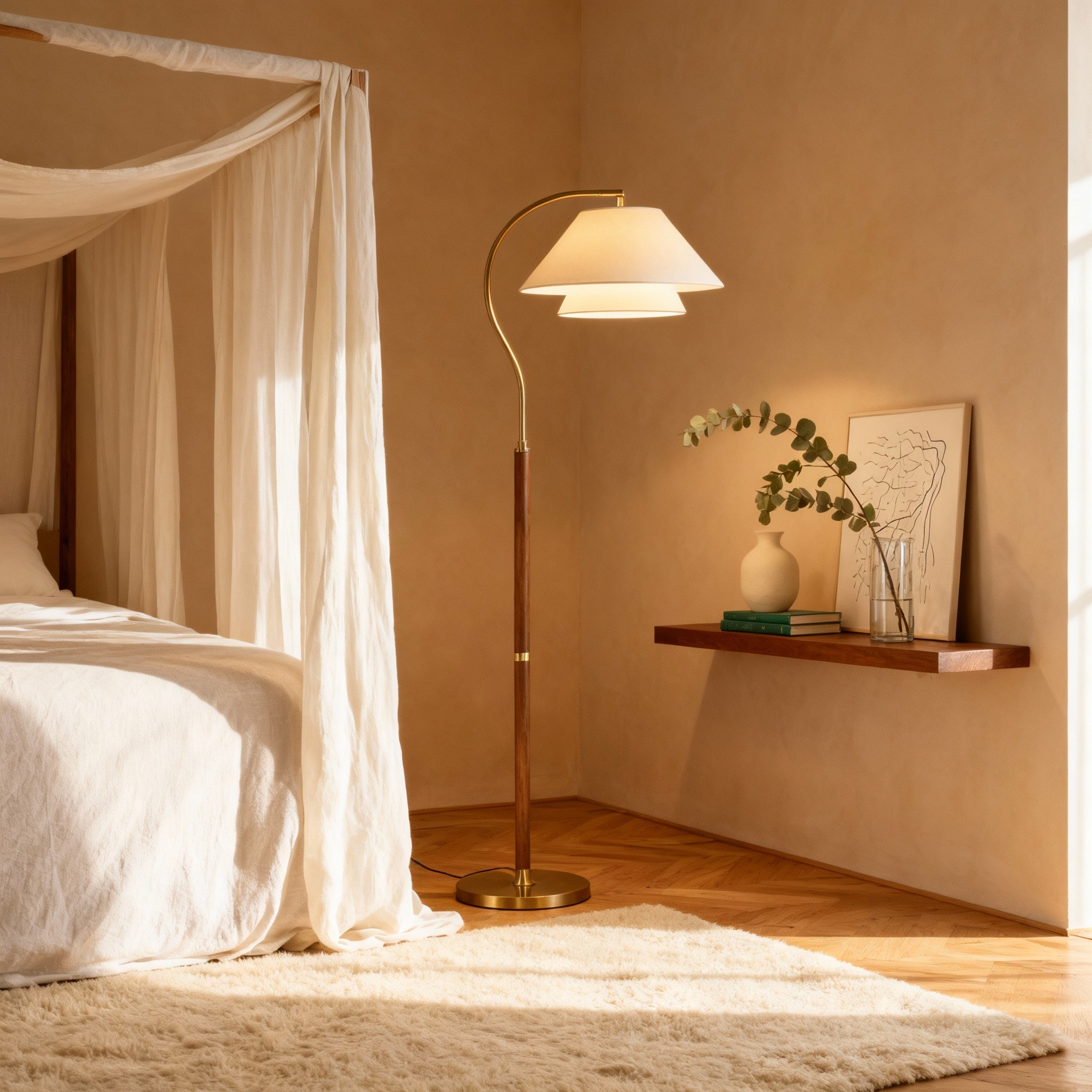 Ivenwood | Elegant Modern Floor Lamp for Living Room Ambient Lighting 3