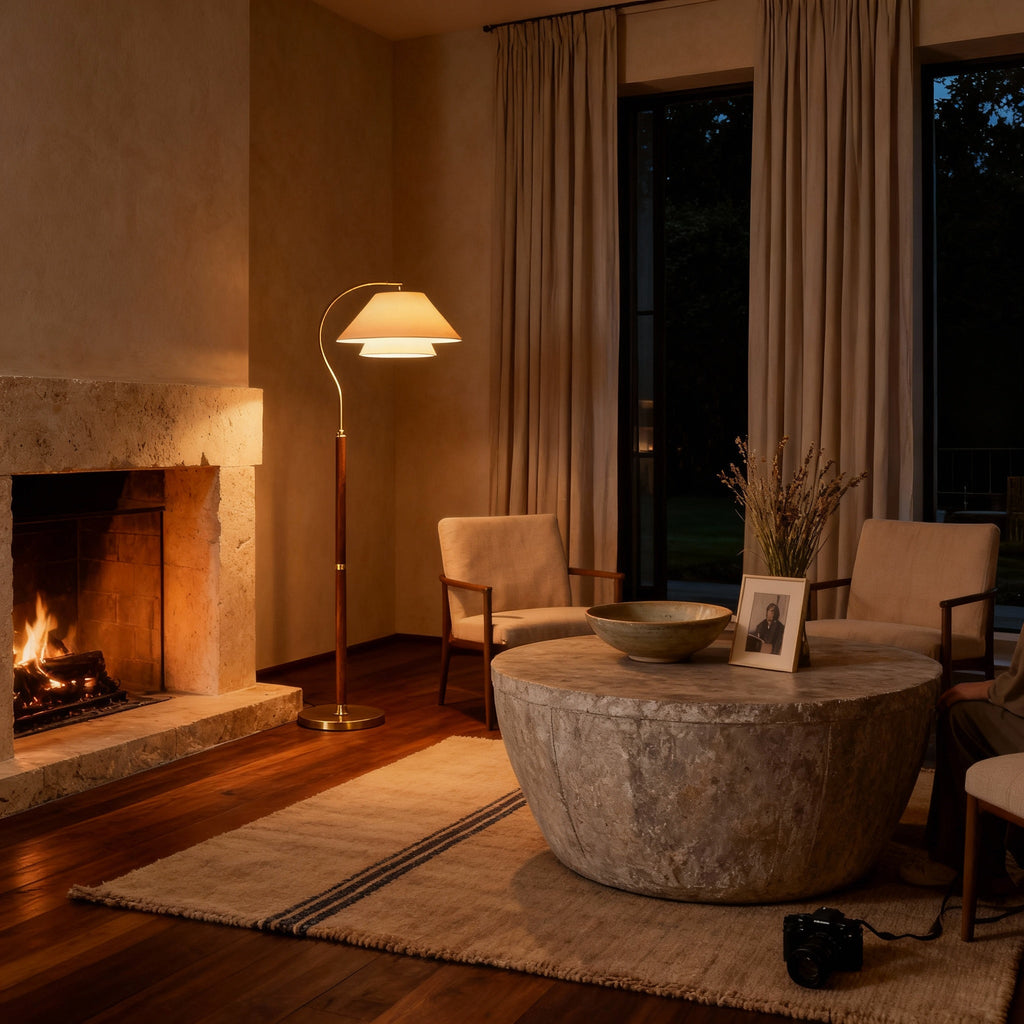 Ivenwood | Elegant Modern Floor Lamp for Living Room Ambient Lighting 5