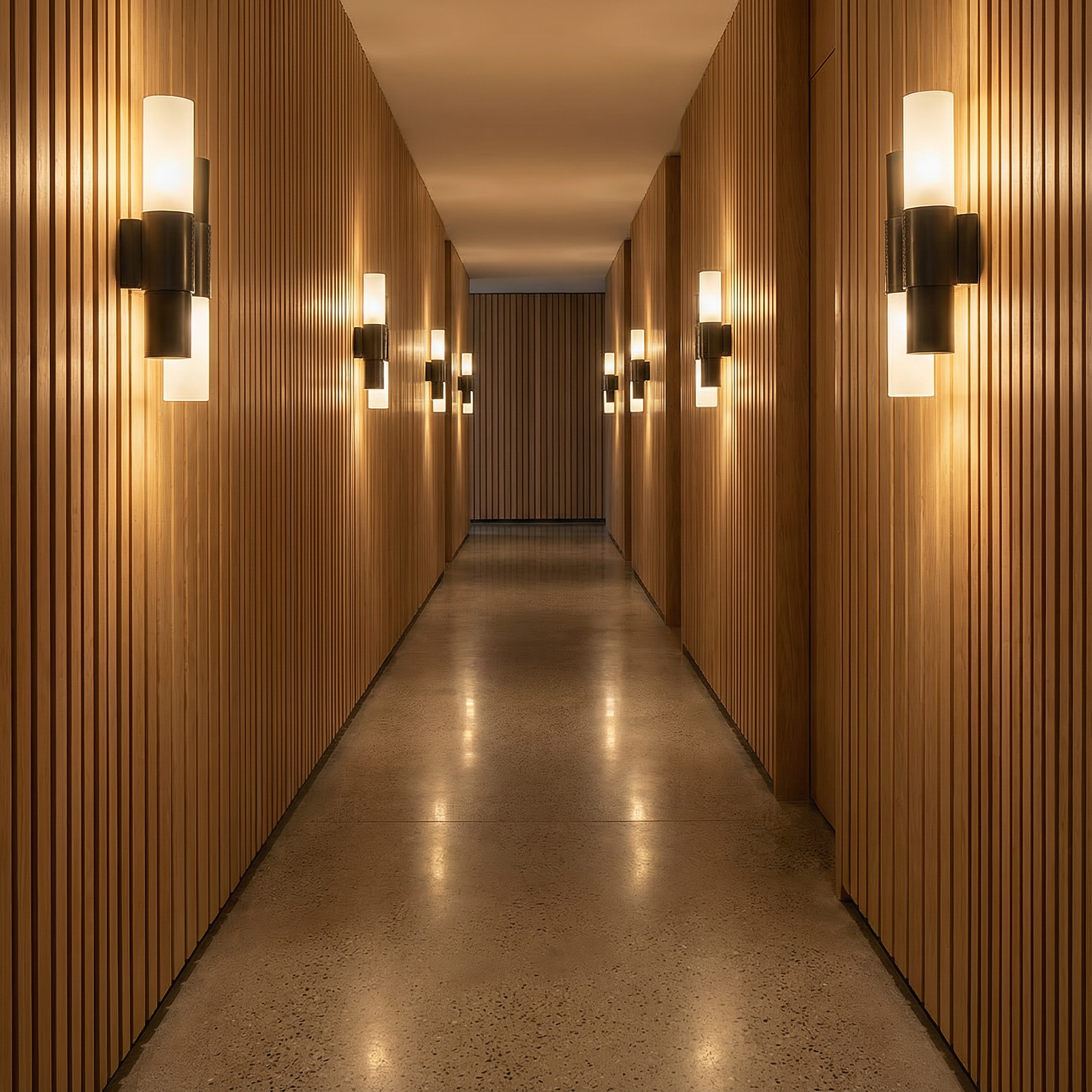 Lumenara | Modern Elegant Steel Glass Wall Sconce Light with Leather Accent 3