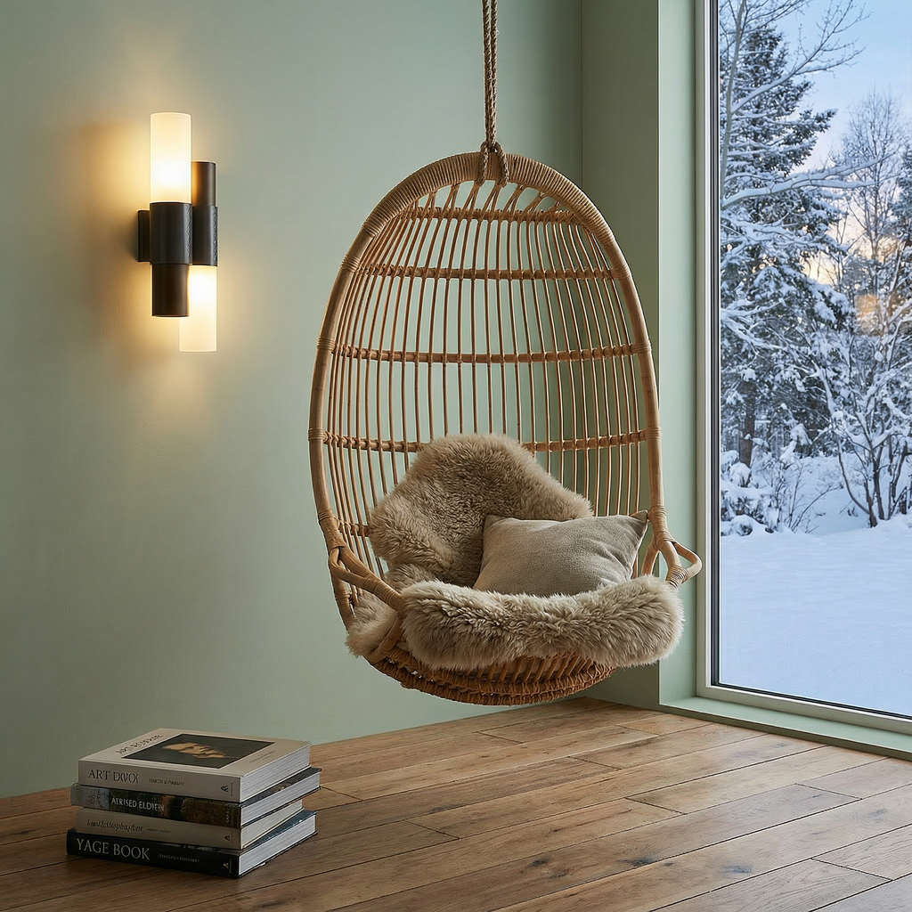 Lumenara | Modern Elegant Steel Glass Wall Sconce Light with Leather Accent 4