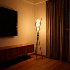 LumiSphere | Stylish Modern Tripod Floor Lamp with Frosted Glass Globes 4