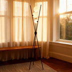 LumiSphere | Stylish Modern Tripod Floor Lamp with Frosted Glass Globes 7