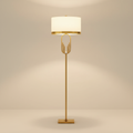 Luminara | Elegant Modern Floor Lamp with Sculpted Metallic Detailing 0