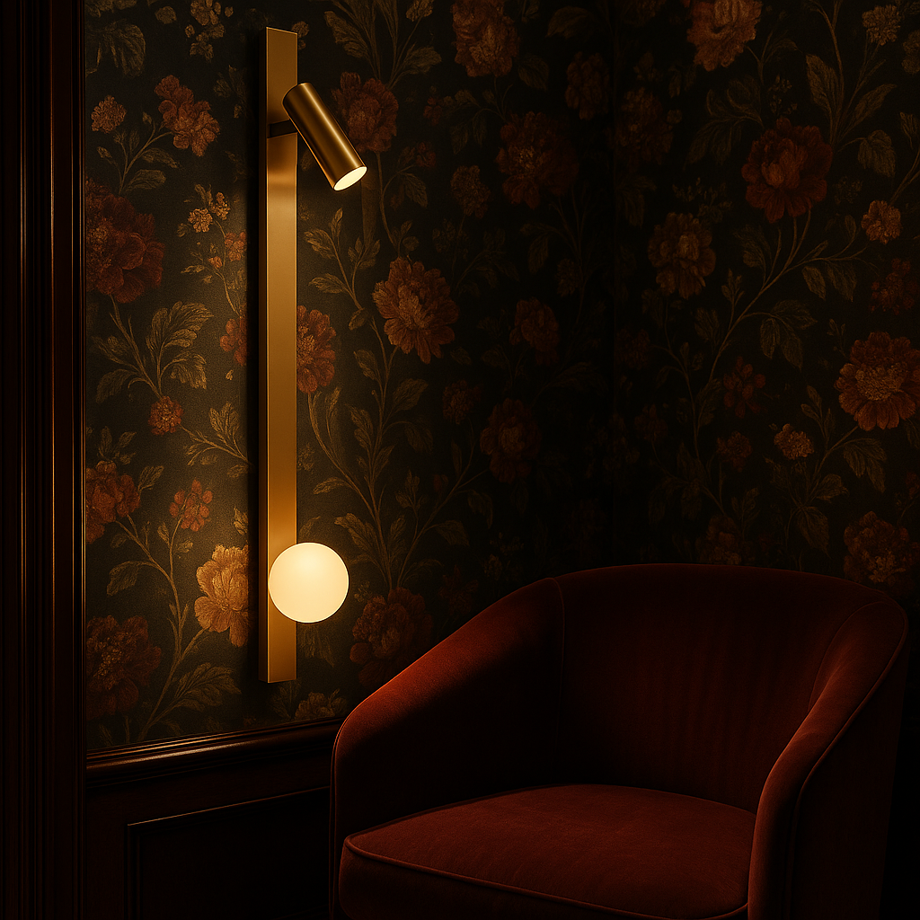 Luminara | Elegant Modern Metal Wall Sconce with Glass Globe Light 2