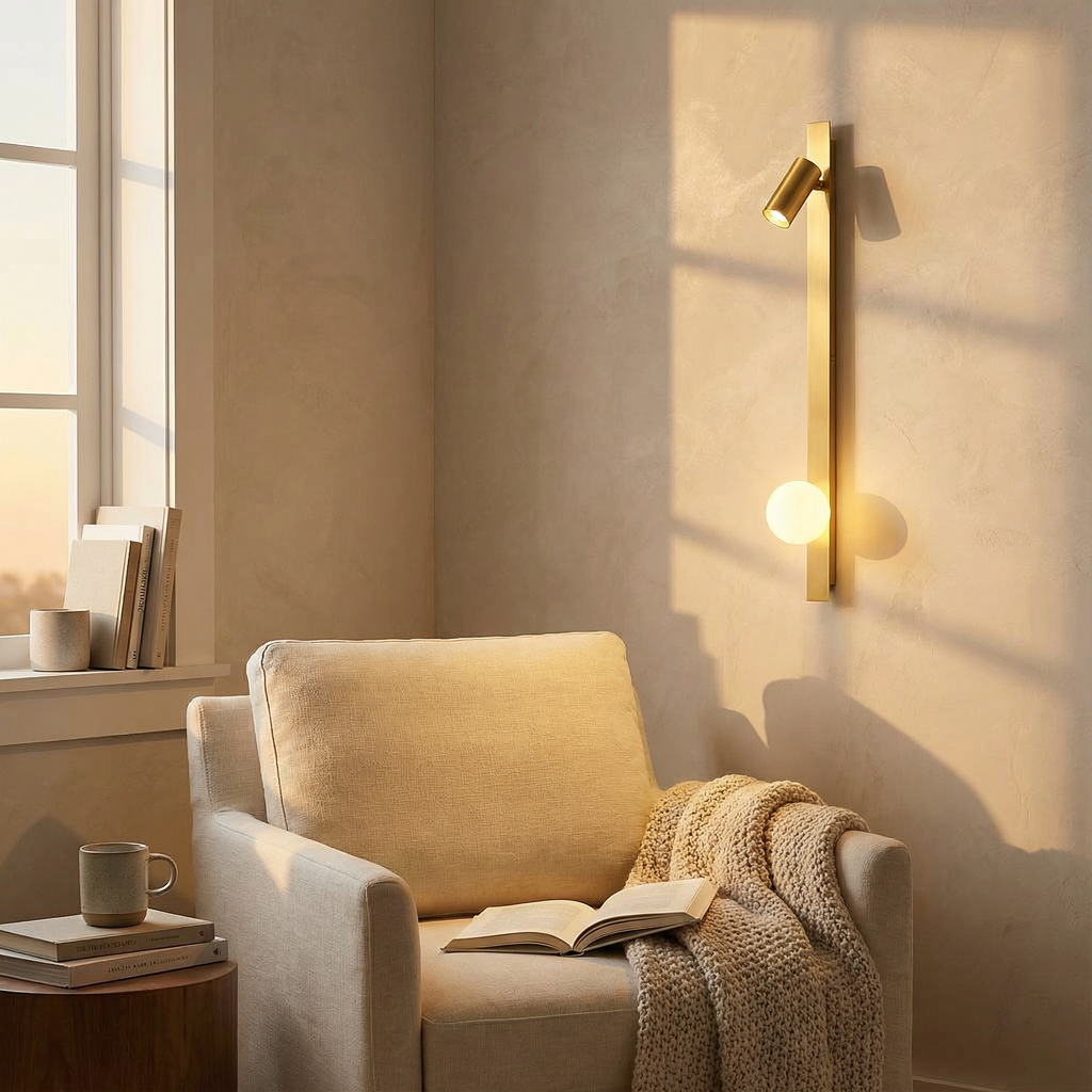 Luminara | Elegant Modern Metal Wall Sconce with Glass Globe Light 4