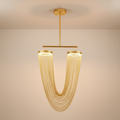 Luminara | Elegant Modern Metallic Chain Dining Room Chandelier 0