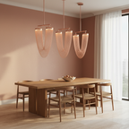 Luminara | Elegant Modern Metallic Chain Dining Room Chandelier 4