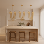 Luminara | Elegant Modern Metallic Chain Dining Room Chandelier 8